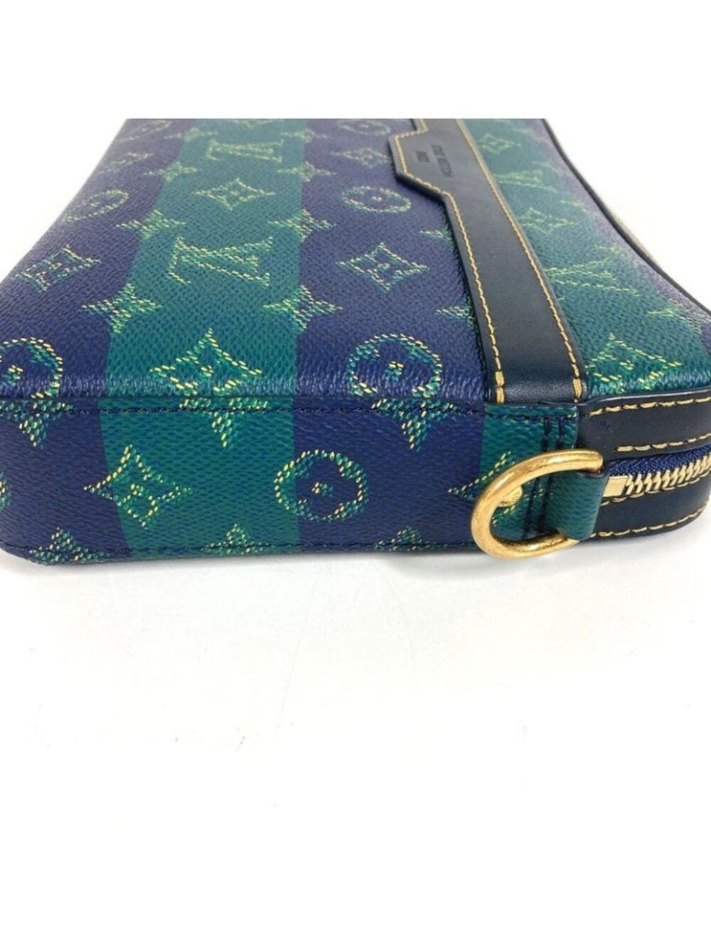 Louis Vuitton Second Trio Messenger Large Small Pouch Only Stripe Green - Picture 4 of 9